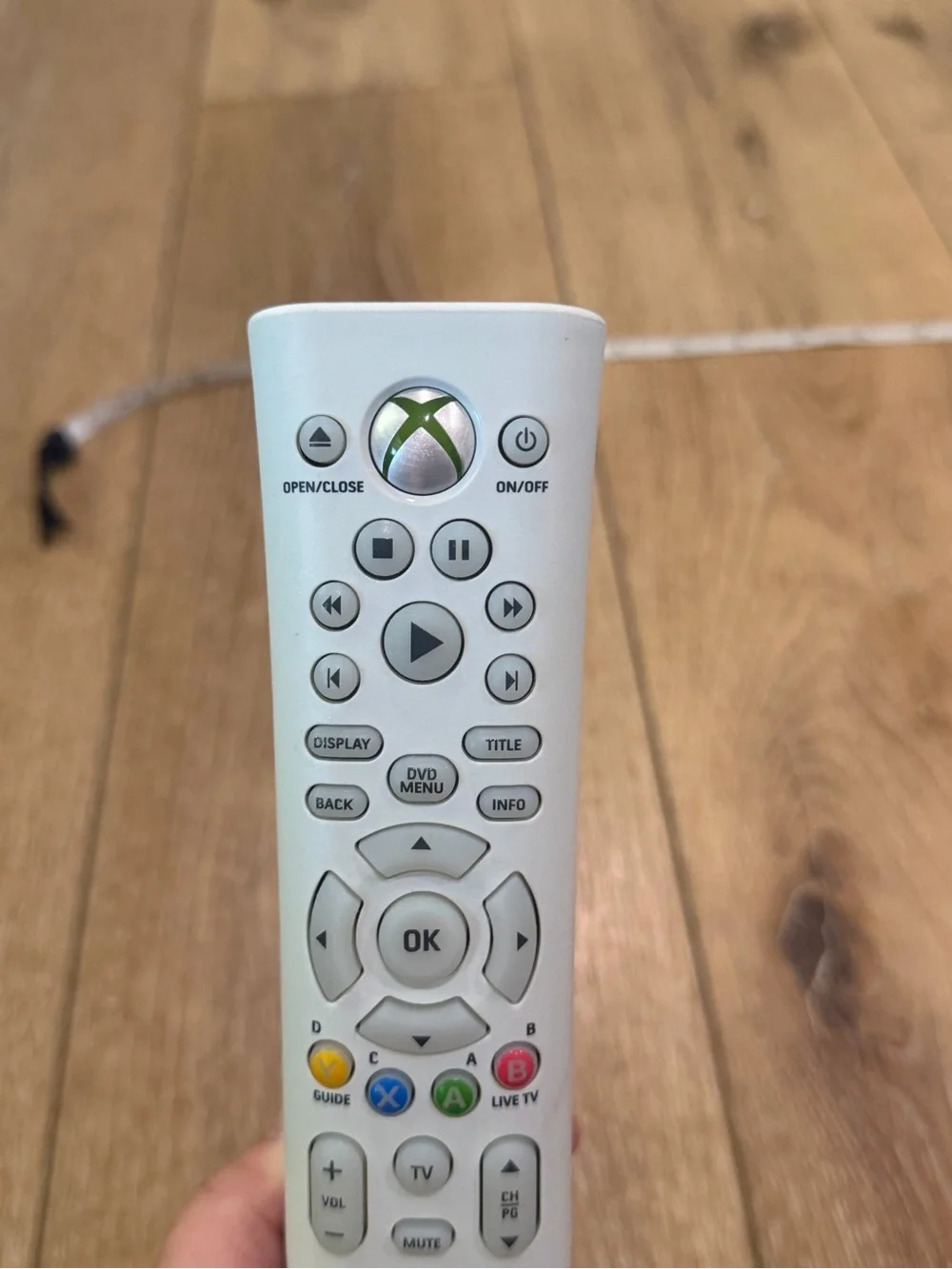 Official Microsoft Xbox 360 Universal Media DVD Remote Control OEM White Tested